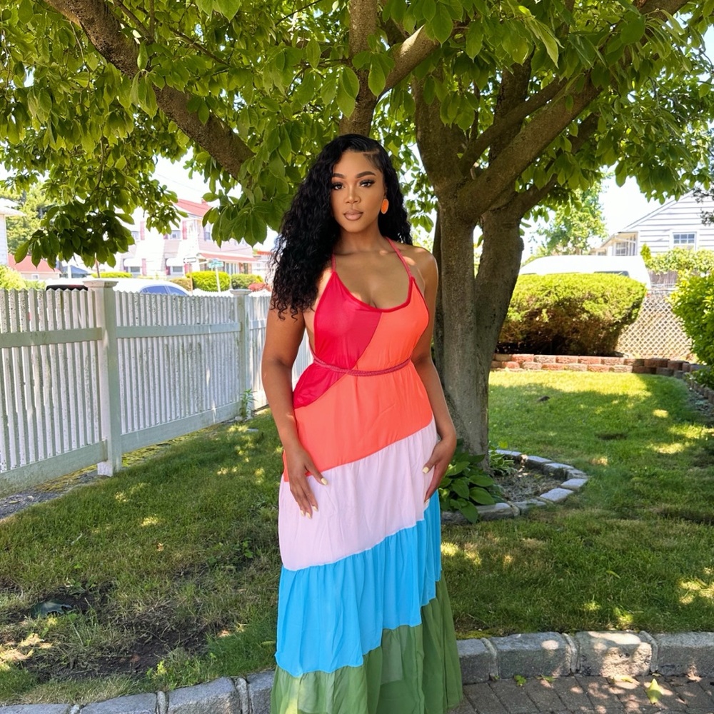 Chiffon maxi dress